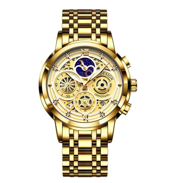 Relógio Luxuous Gold® 2022  - Aço inoxidável