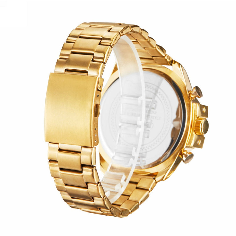 Relógio Luxuous Gold® Steel Men